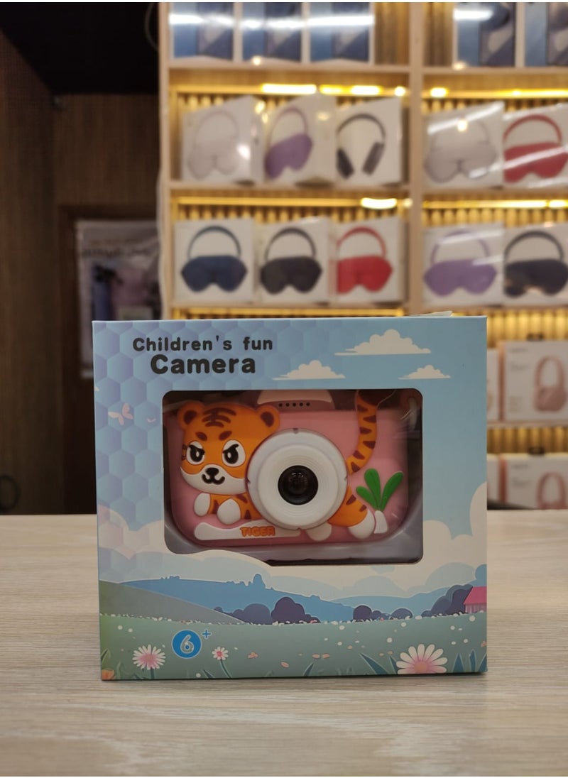 Mini Cartoon HD Digital Camera for Kids to Take Pictures of Children (Orange Fox)