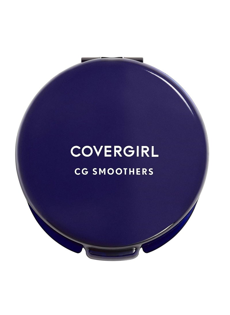 COVERGIRL Smoothers Pressed Powder, Translucent Medium 715, 0.32 Ounce (Packaging May Vary) Powder Makeup with Chamomile