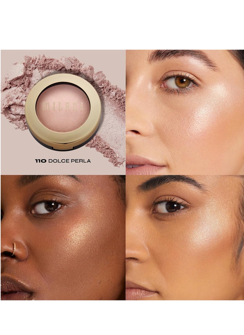 Milani Baked Highlighter (Dolce Perla) - Cruelty-Free Powder Highlighter, Highlight Face for a Shimmery or Matte Finish