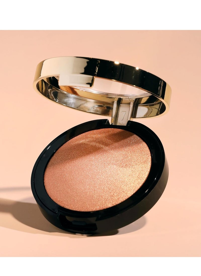 Milani Baked Highlighter (Dolce Perla) - Cruelty-Free Powder Highlighter, Highlight Face for a Shimmery or Matte Finish