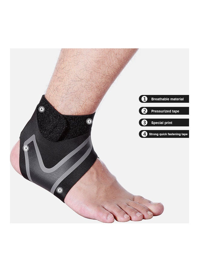 1-Pair Ankle Support Brace Foot Bandage Sprain Adjustable Protection Guard XL 15x5x10cm