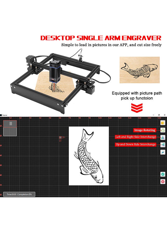 Desktop Single-Arm Universal Engraver Accessory Portable DIY Engraving Carving Machine Parts Mini Carver Carvehead