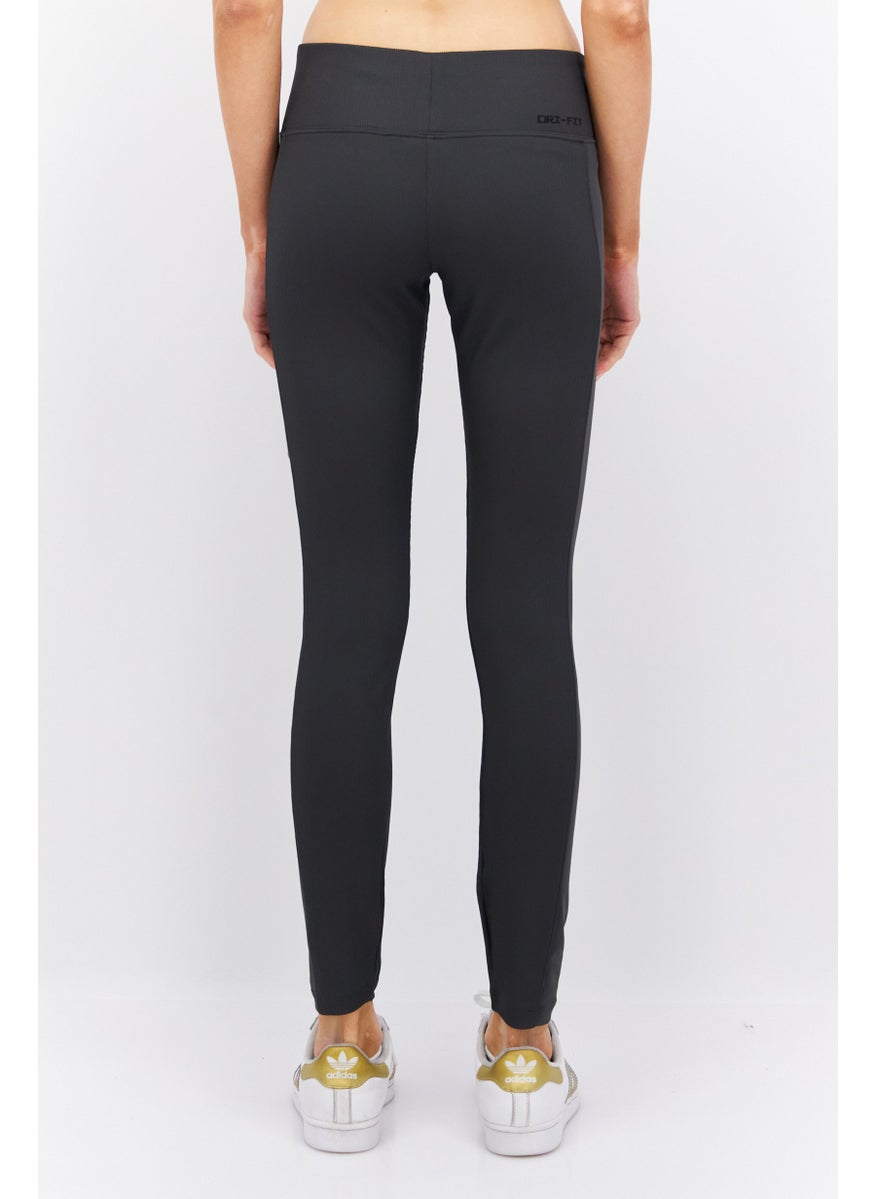 Women Tight Fit Pull-On Training Legging, Charcoal