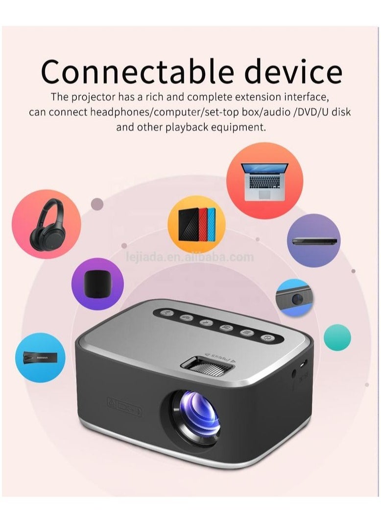Mini Portable 1080P USB HD LED Home Media Player and Micro Cinema Projector