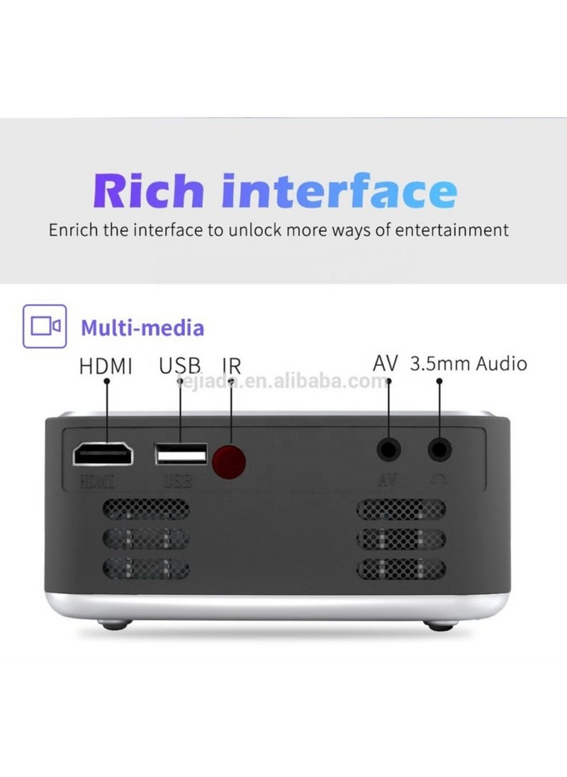 Mini Portable 1080P USB HD LED Home Media Player and Micro Cinema Projector