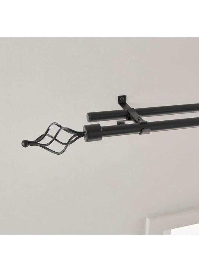 Emily Extendable Double Curtain Rod 150-400 cm