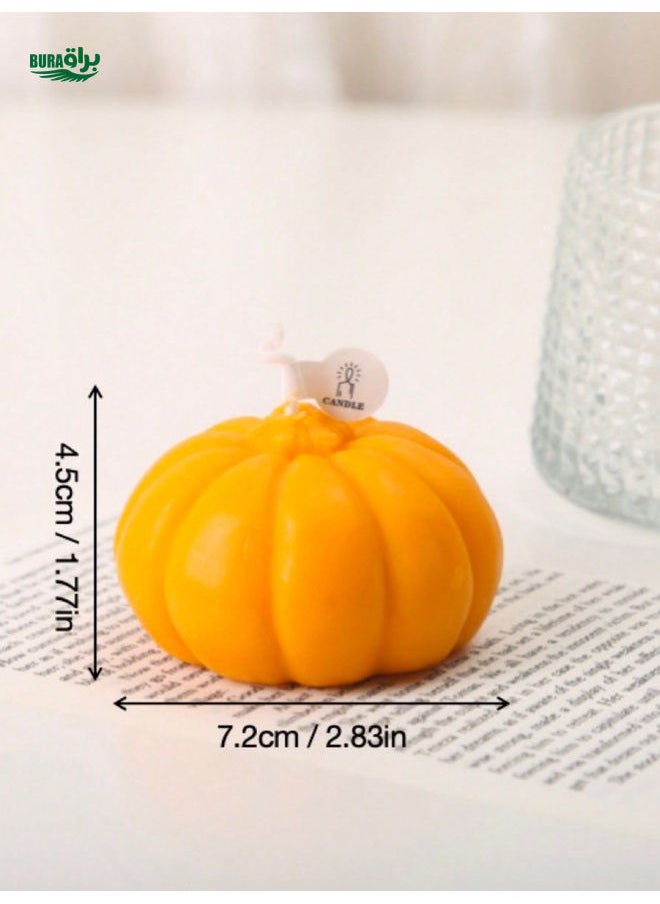 Halloween Pumpkin Aromatherapy Wax Candle, Halloween Decor, Halloween Decorations, Cross-Border Festival Girl Birthday Gift Party Favor, Simulated Pumpkin Candle