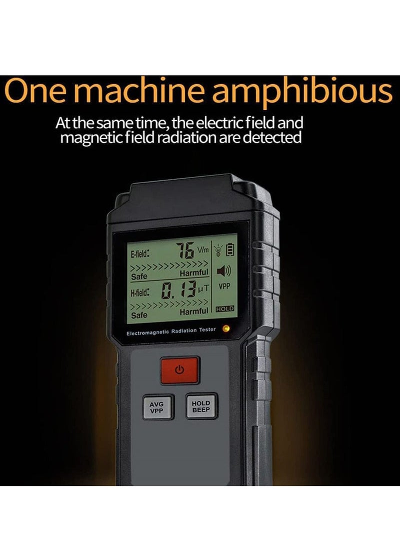 Portable Geiger Counter Nuclear Radiation Detector, Digital Dosimeter Monitor with High Sensitivity and Alarm, Nuclear Radiation Detection Device