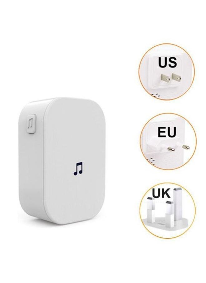 M2D Wireless WiFi Doorbell Jingle Machine Intelligent Doorbell Voice Intercom Bell, Plug Standard:UK Plug(White)