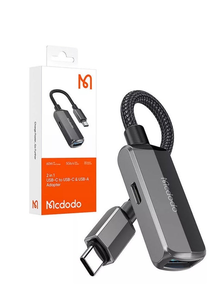 Mcdodo CA-2830 OTG 2in1 Convertor USB-C Do USB-C + USB-A