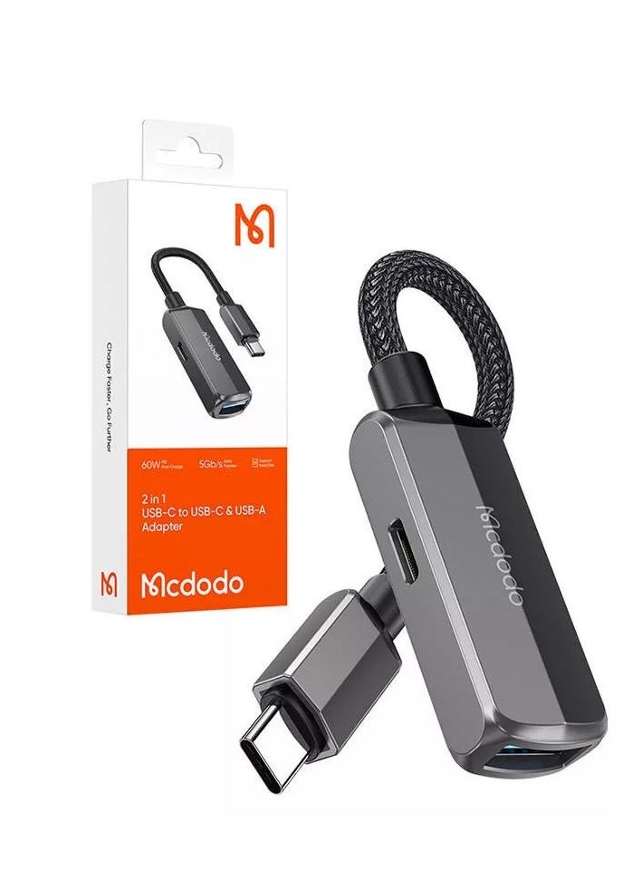 Mcdodo CA-2830 OTG 2in1 Convertor USB-C Do USB-C + USB-A