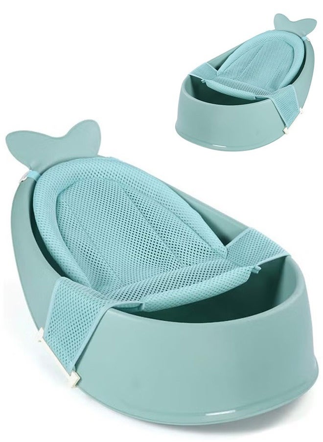 Newborn Smart Sling 3-Stage Bathtub Can Sit And Lie In The Bathtub Bionic Whale Shape, Blue