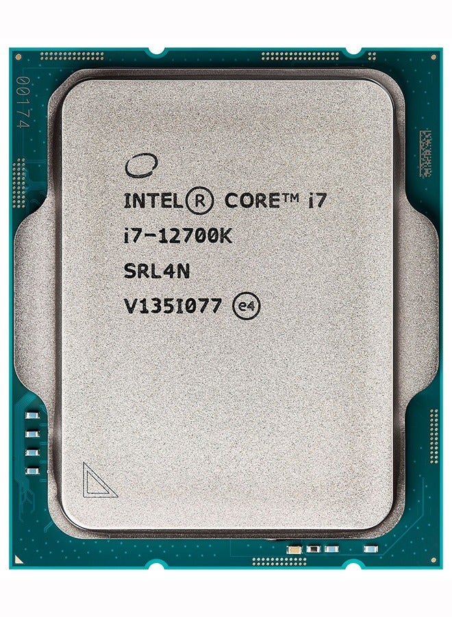 12th Generation Core i7-12700K Desktop Processor, 12 Cores, 20 Threads, 25MB Cache, 4.9GHz Base Frequency, UHD Graphics 770, LGA 1700 Socket, 65W Power, 128GB Memory Capacity | Tray Green