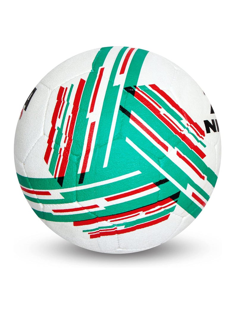 Country Colour England Football (White/Red, Size 5) | Machine Stitched | Rubberized Moulded | 12 Panel | Waterproof | Soccer Ball