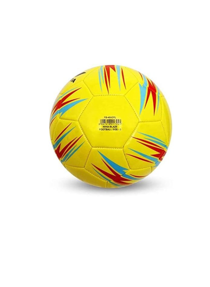 BLAZE MACHINE STITCHED FOOTBALL SIZE - 5 YELLOW