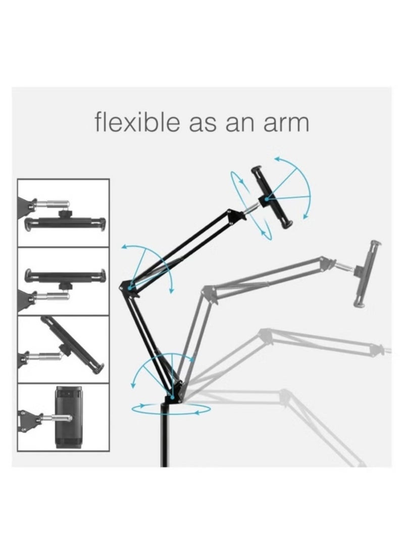 New Universal Floor Adjustable Tablet Stand Holder: 360-Degree Rotation for Phone & Tablet