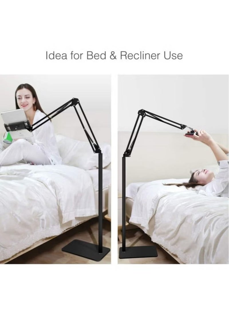 New Universal Floor Adjustable Tablet Stand Holder: 360-Degree Rotation for Phone & Tablet