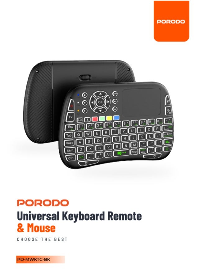 Universal Keyboard Remote & Mouse Black