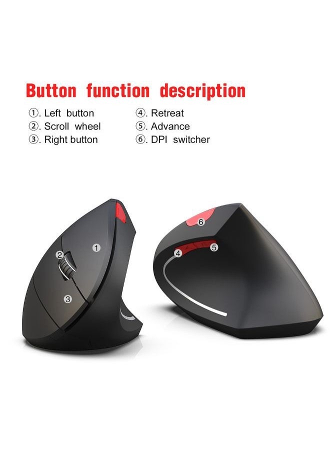 T29 Bluetooth Vertical Mouse Wireless Mouse for PC/Tablet/Desktop/Office/Games