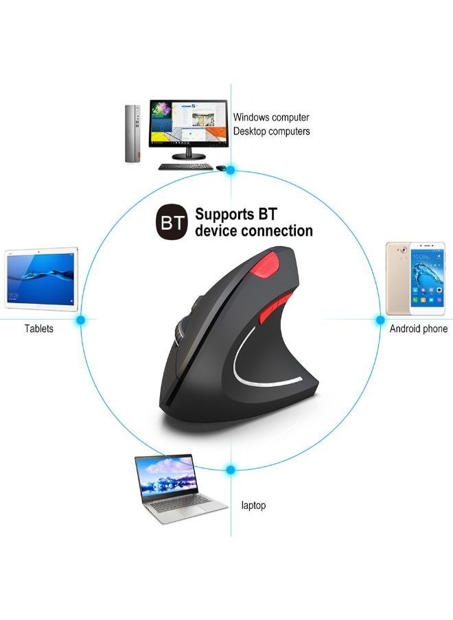 T29 Bluetooth Vertical Mouse Wireless Mouse for PC/Tablet/Desktop/Office/Games