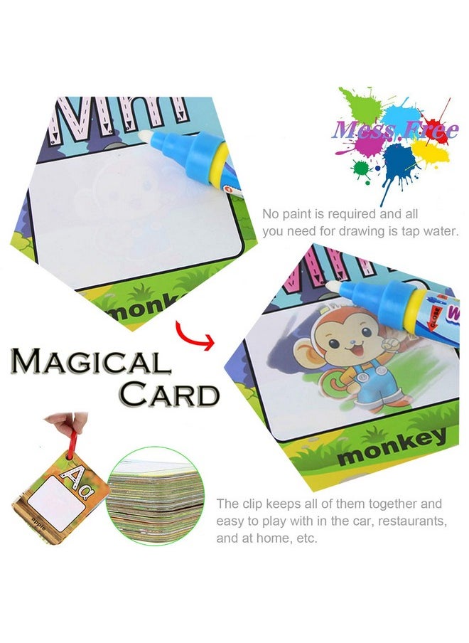 A-Z 26 Alphabet Water Cards, Children Drawing Card For Kids Educational Toys For Travel