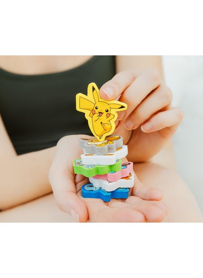 E Kids Pokemon Eraser 7 Pack - Pikachu, Bulbasaur, Squirtle, Charmander, Eevee, Meowth, Wobbuffet