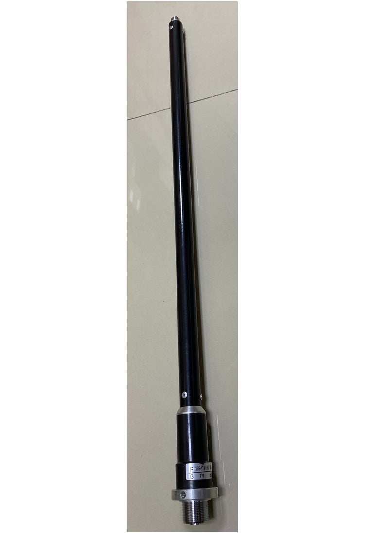 High-Gain Base Station Antenna 136-174 MHz, 7.8dB Gain, Durable Aluminum Fiber, Black Finish – Optimized for VHF Communication