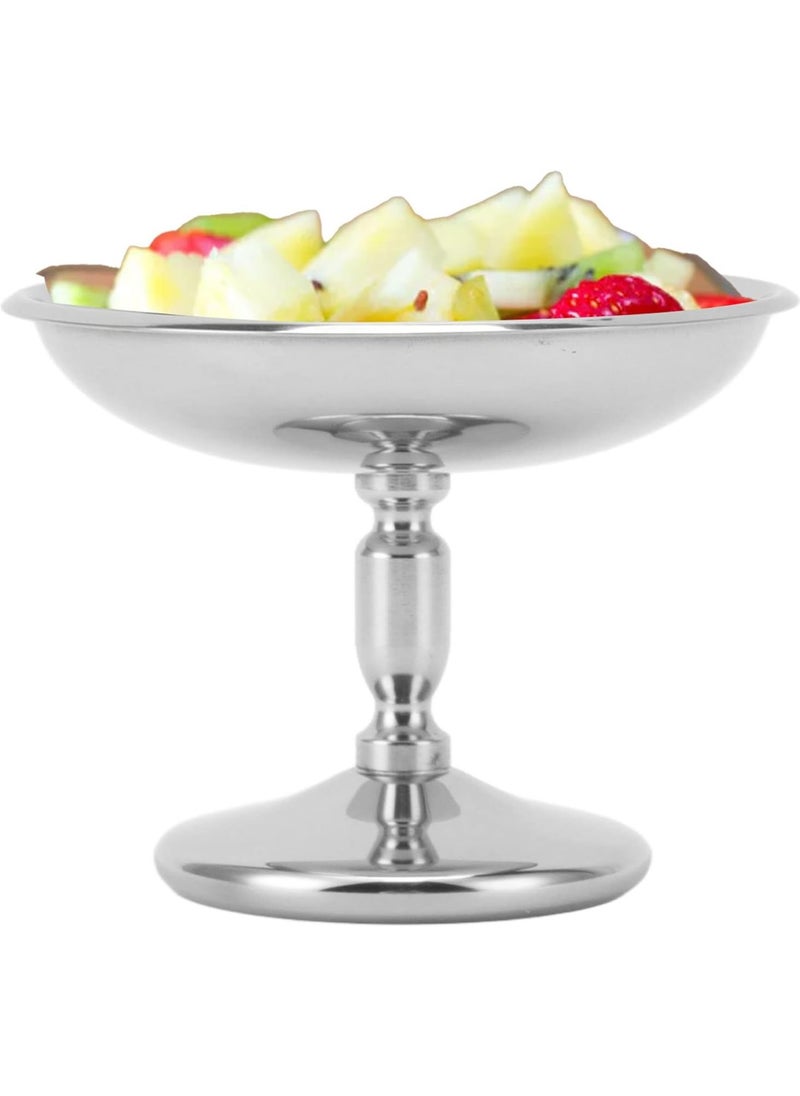 Ice Cream Bowl Set, 304 Stainless Steel Small Dessert Cups for Trifle Parfait Sundae and Nuts, Vintage Durable Sundae Bowls Dessert Serving Dishes for Salad Fruit Pudding