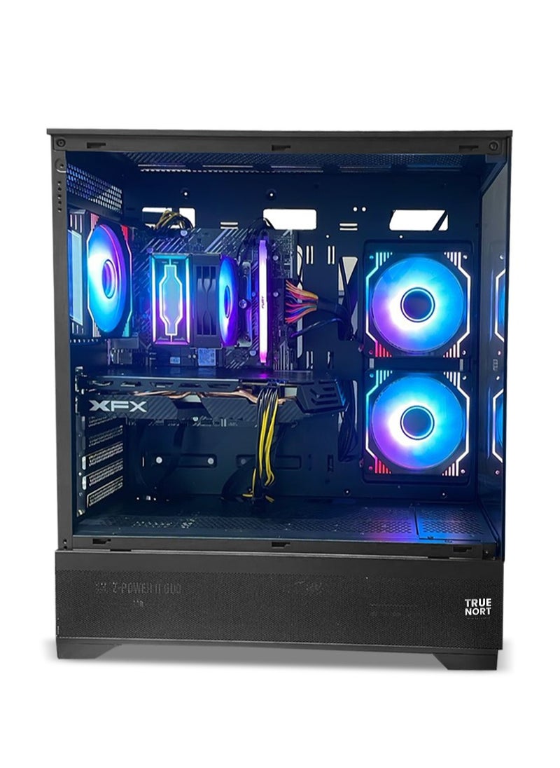 Novaeon Gaming PC Intel Core i5-11400F/ H510 / RX580S/ 8GB RAM / 512GB SSD +1TB HDD/ TrueNort TN-19 270° Glass RGB Black Case/ Windows 11 Pro