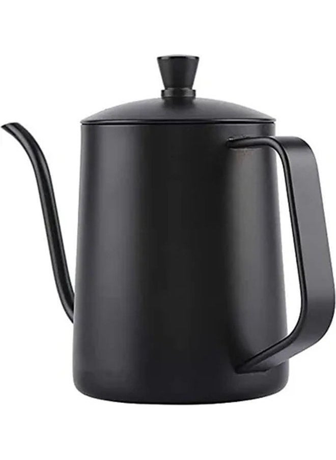 Stainless Steel Goose Neck Coffee Pot Black 500ml