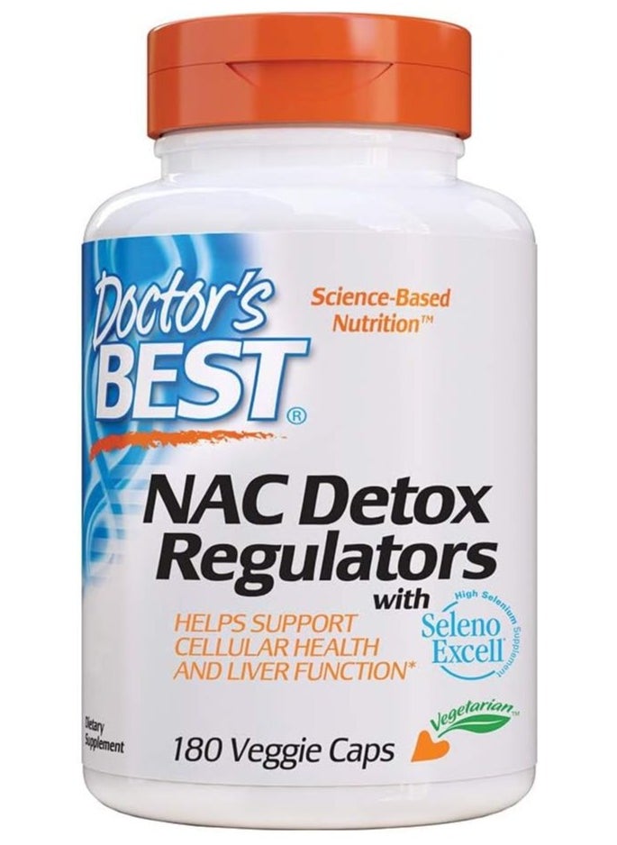 Nac Detox Regulators With Seleno Excell 180 Veggie Caps