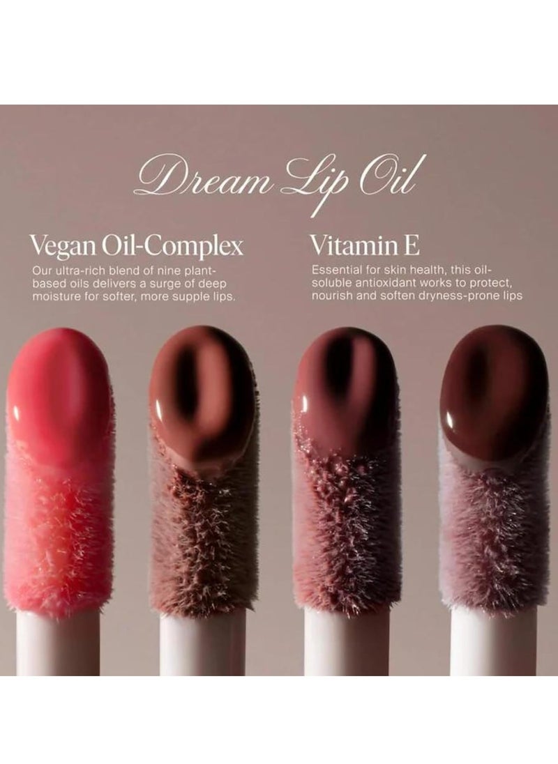 Dream Lip Oil for Moisturizing Sheer Coverage, High-Shine Tint, and Deep Hydration - Blush Dreams (4.5ml)