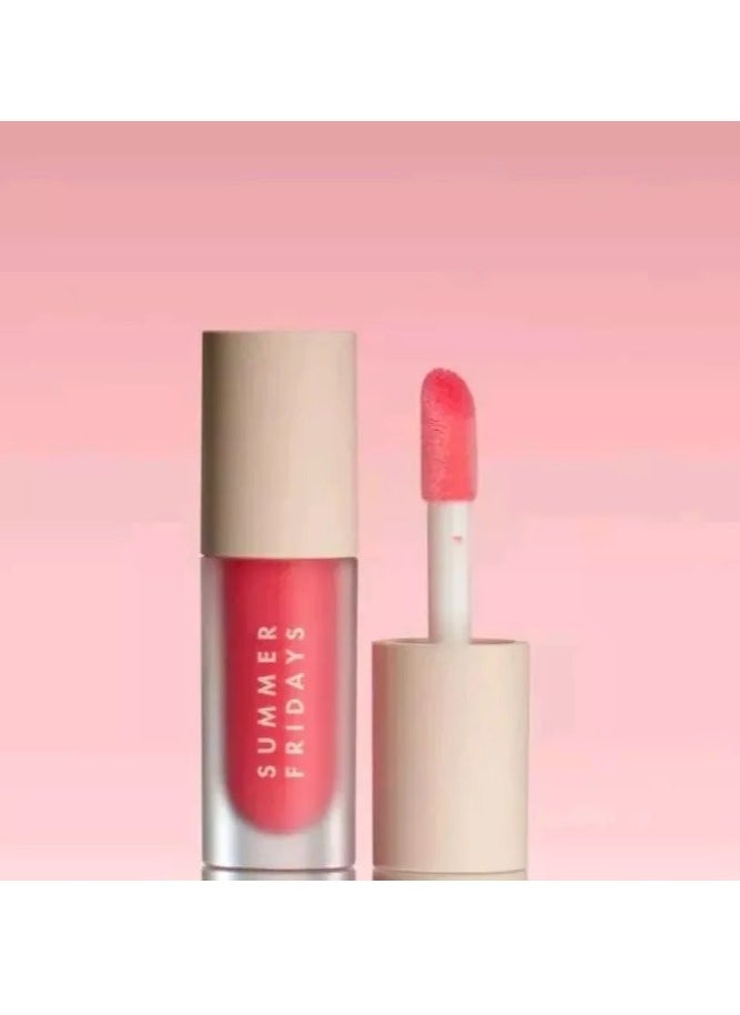 Dream Lip Oil for Moisturizing Sheer Coverage, High-Shine Tint, and Deep Hydration - Pink Cloud (4.5ml)