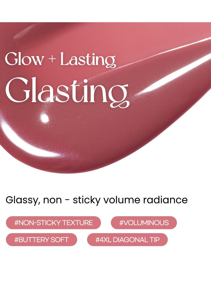 Peripera Ink Glasting Lip Gloss | Non-Sticky, High-Shine, 4XL Wand For Easy Application, Comfortable, Plumping, Fuller-Looking Lips, Moisturizing, Long-Lasting, Vegan (003 CHILLING ROSY)