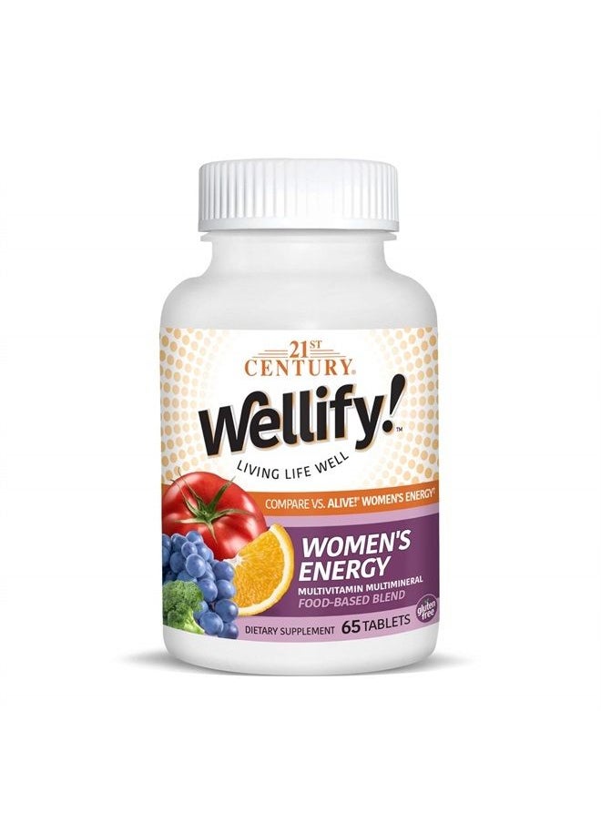 Wellify Women's Energy Multivitamins with Minerals, 65 Count