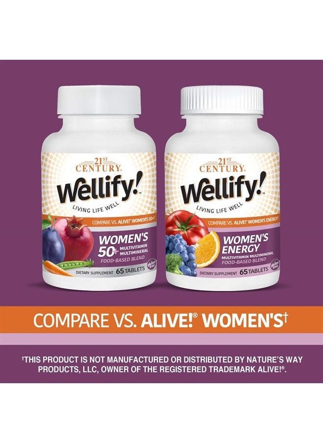 Wellify Women's Energy Multivitamins with Minerals, 65 Count