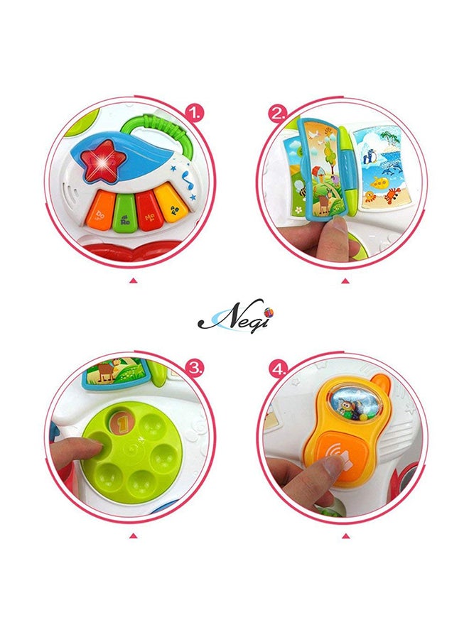 Multifunctional Baby Activity Musical Walker With Drawing Board And Toddler Toys