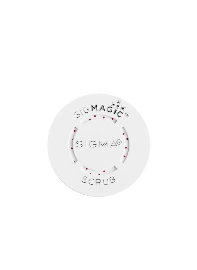 Portable 2-In-1 Sigmagic Scrub - Solid, Professional Grade Makeup Brush Cleaner With Silicone Texture To Quickly And Effectively Remove Makeup Residue & Build Up On Makeup Brushes (1Pc)