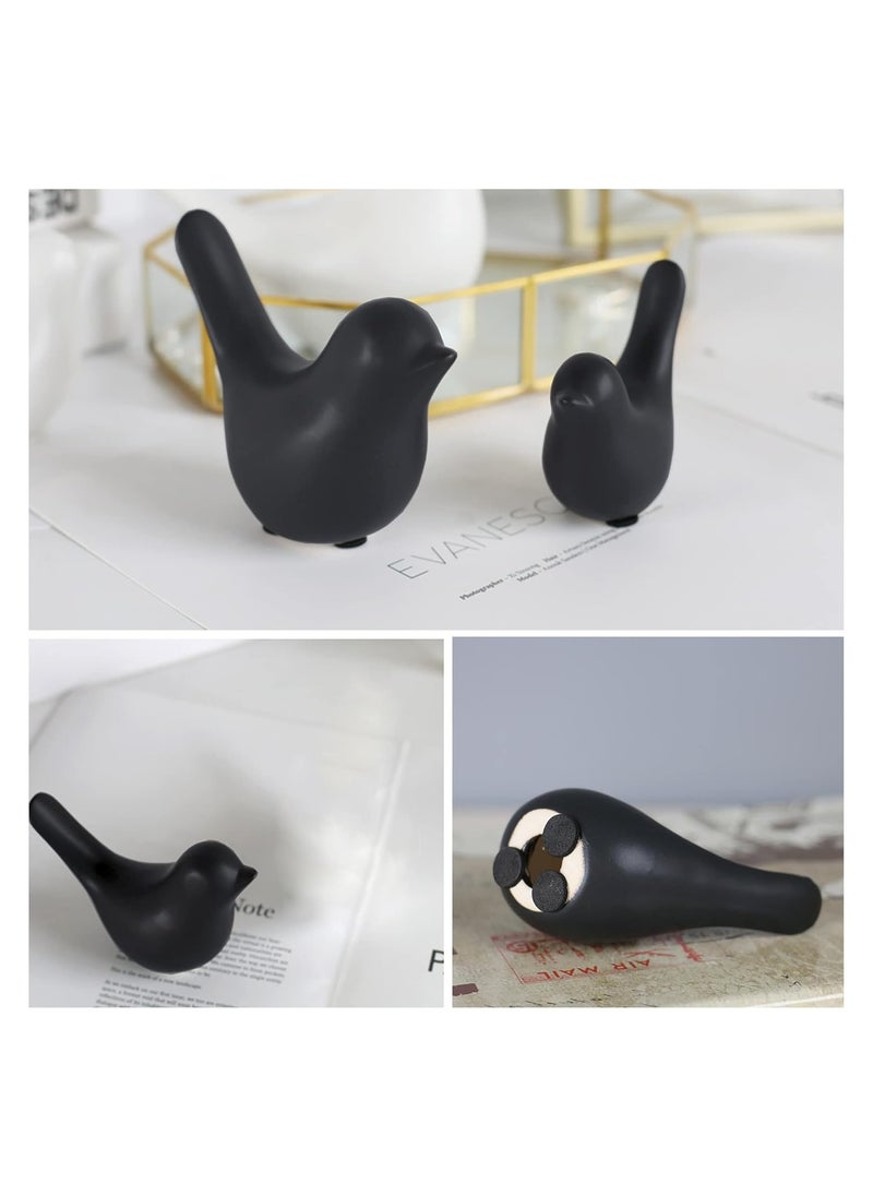 Small Animal Statues Home Decor Modern Style Black Decorative Ornaments for Living Room, Bedroom, Office Desktop, Cabinets