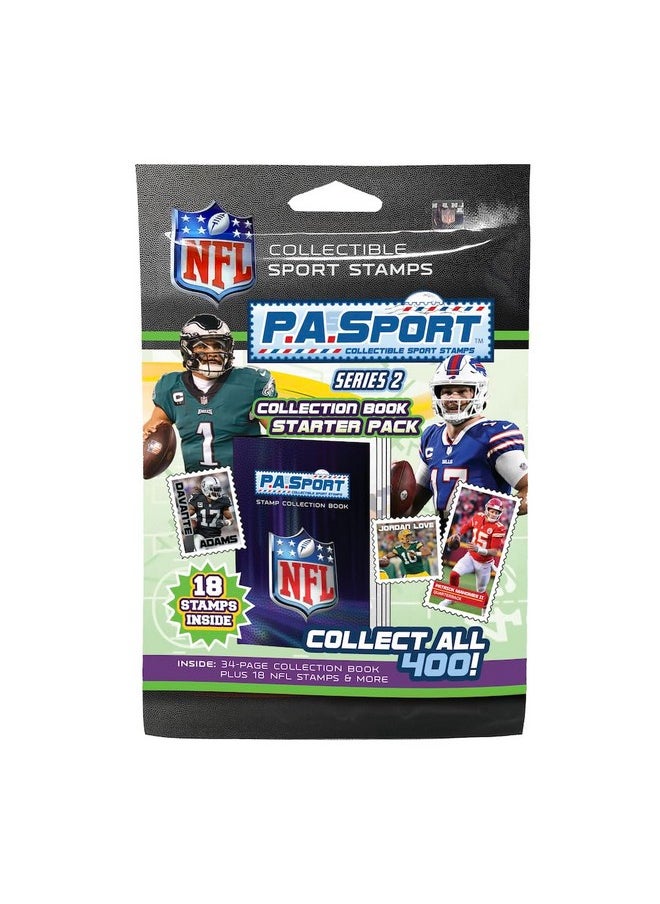 Party Animal Nfl 2023-2024 Series 2 P.A.Sport Stamp Collection Book Starter Pack