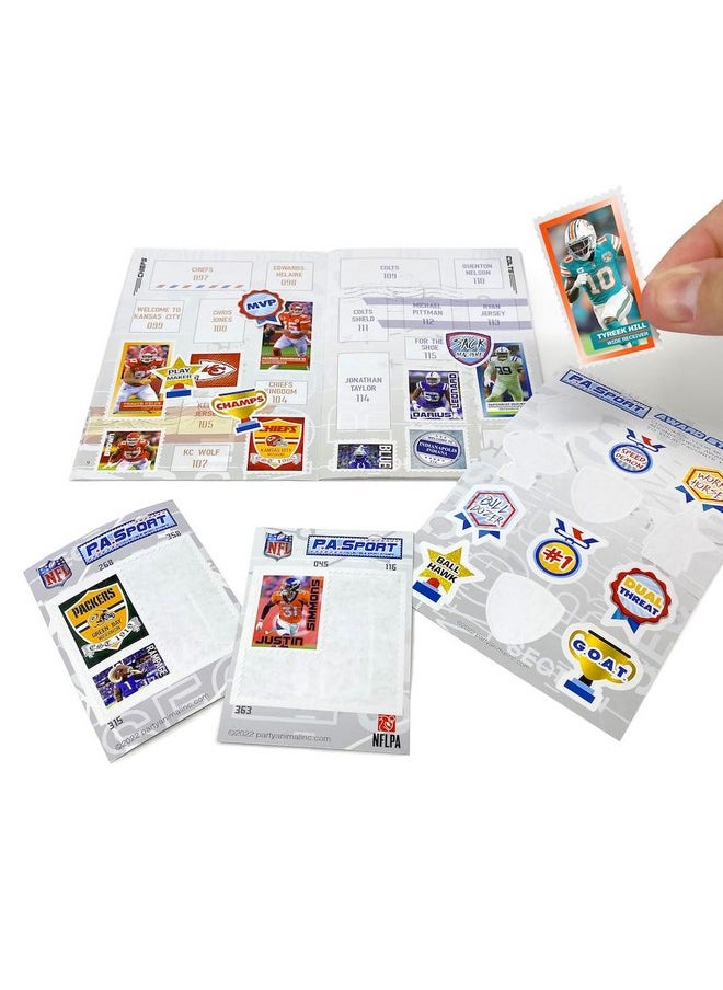 Party Animal Nfl 2023-2024 Series 2 P.A.Sport Stamp Collection Book Starter Pack