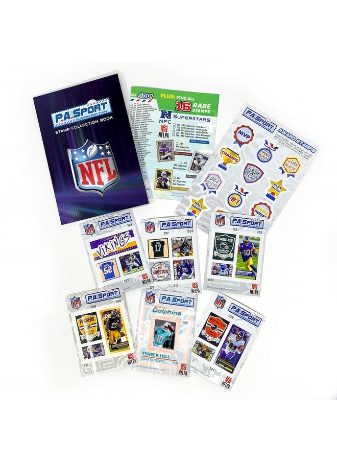 Party Animal Nfl 2023-2024 Series 2 P.A.Sport Stamp Collection Book Starter Pack