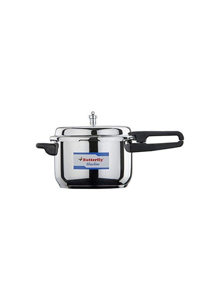 oryxkart Butterfly Bl Blue Line Stainless Steel Outer Lid Pressure Cooker, 3-Liter