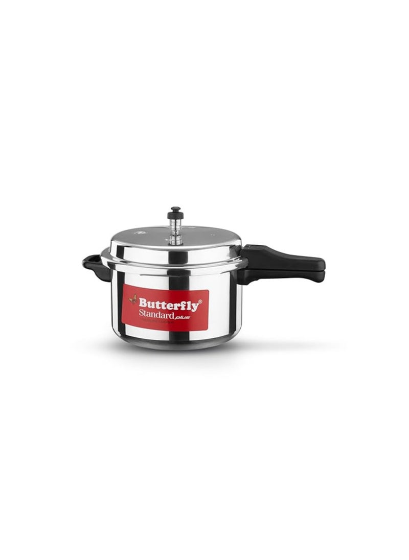 Butterfly Standard Plus Induction Base Aluminium Outer Lid Pressure Cooker, 7.5 Litre