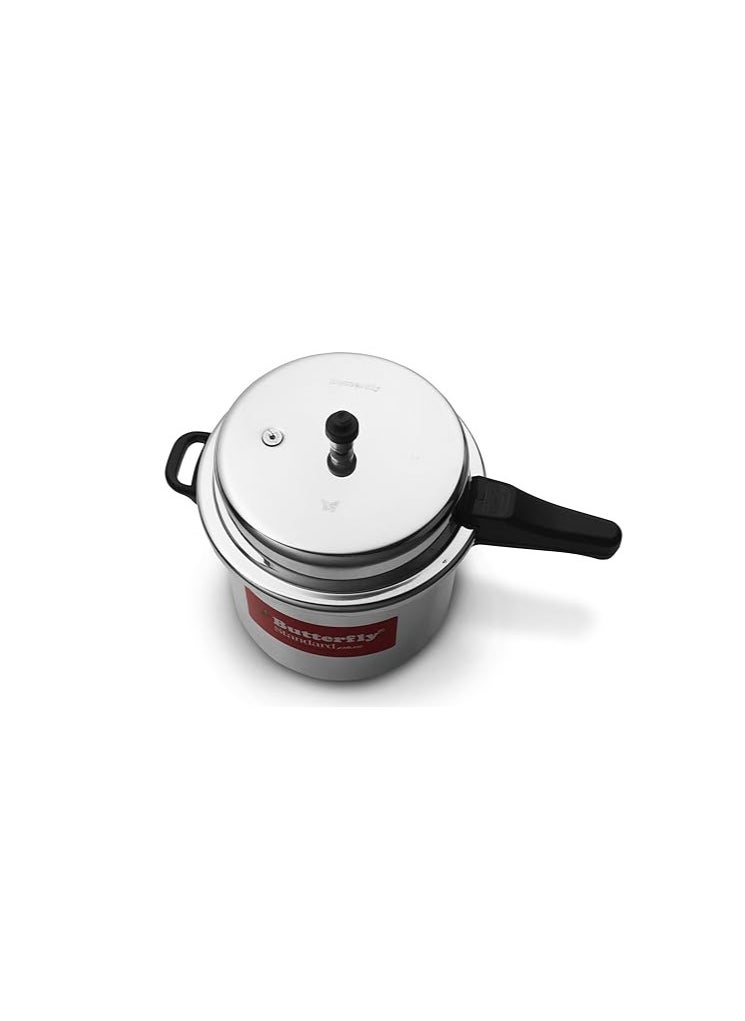 Butterfly Standard Plus Induction Base Aluminium Outer Lid Pressure Cooker, 12 Litre