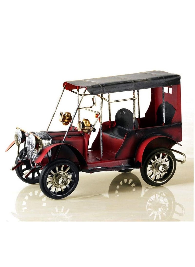 Metal Antique Vintage Car Model, Handcrafted Collections Vehicle Toys for Office or Home Decor