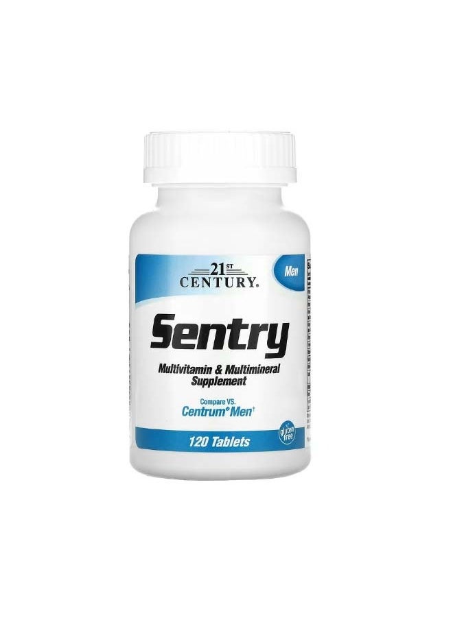 Sentry Men Multivitamin  Multimineral Supplement 120 Tablets