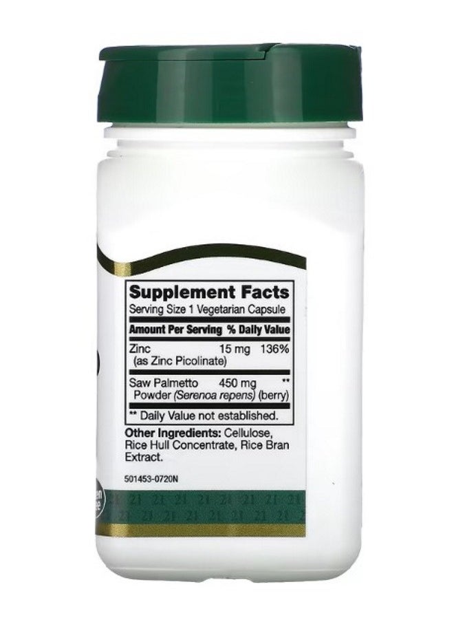 Saw Palmetto 450 mg 60 Vegetarian Capsules