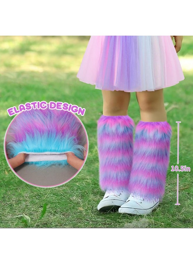 8Pcs Unicorn Costume For Girl With Fluffy Glove, Leg Warmer, Feather Wings, Tutu Skirt, Headband, Wand, Halloween Christmas Birthday Gift Toy Dress Up Clothes Unicorn Dress For Girl 4 5 6 7 8