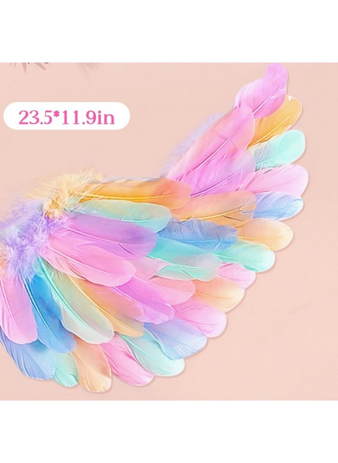 8Pcs Unicorn Costume For Girl With Fluffy Glove, Leg Warmer, Feather Wings, Tutu Skirt, Headband, Wand, Halloween Christmas Birthday Gift Toy Dress Up Clothes Unicorn Dress For Girl 4 5 6 7 8